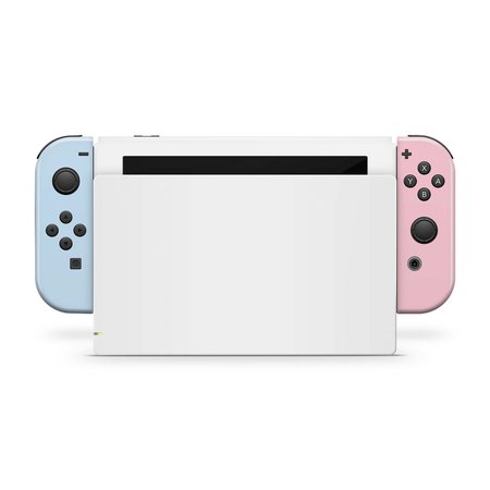 Nintendo Switch Skin White Pink and Blue