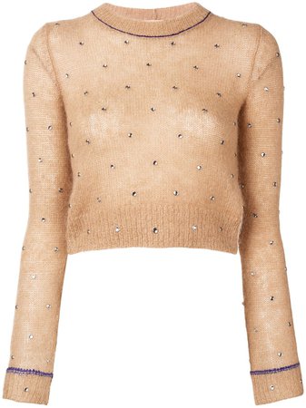 Nº21 Cropped Fitted Sweater - Farfetch