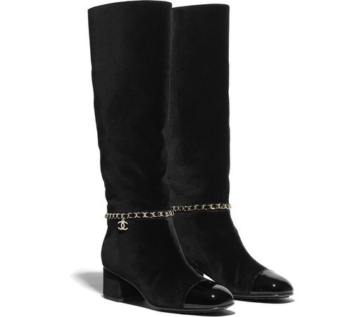 Chanel black boots