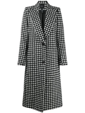 Shop Smythe Houndstooth coat with Express Delivery - FARFETCH