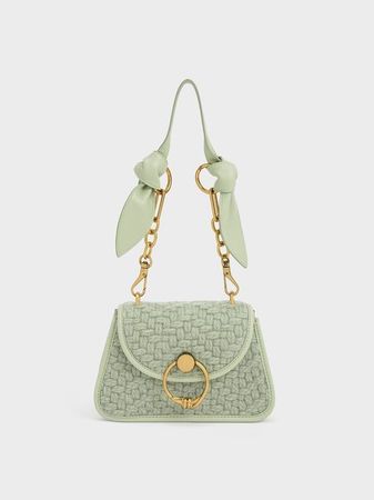 green cute bag