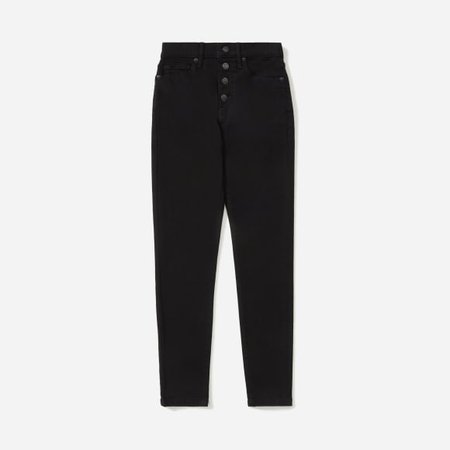 Women’s Authentic Stretch High-Rise Skinny Button Fly | Everlane black