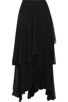 flowy black long skirt