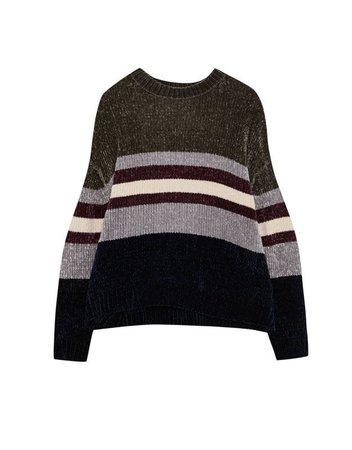 Chenille Sweater With Slits | Pull&Bear
