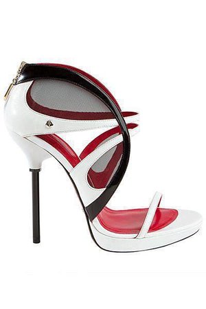 Red, Black and White Heels
