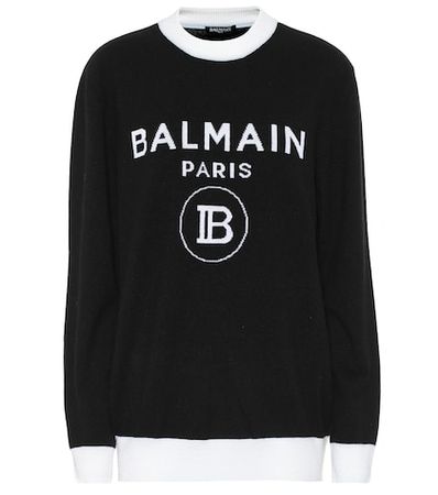 Logo wool and cashmere sweater