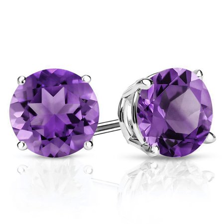 purple stud earrings - Google Search