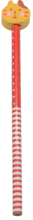 red cat pencil