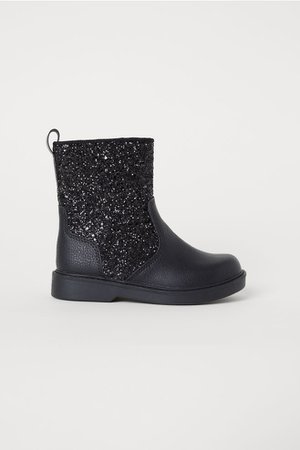 Boots - Black/glittery - Kids | H&M US
