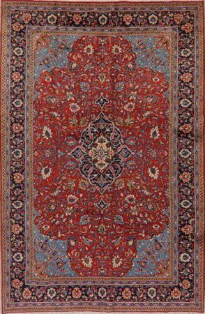 Vintage Floral Sarouk Oriental Area Rug Wool Handmade Home Decor Carpet 7'x10' | eBay