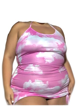 Plus Size pink dress