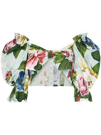 Dolce & Gabbana Floral Bandeau Blouse Ss20 | Farfetch.com
