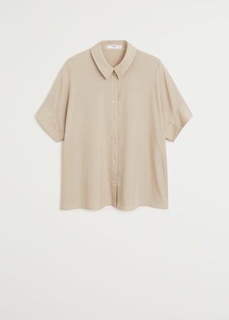 Oversize modal shirt - Women | Mango USA