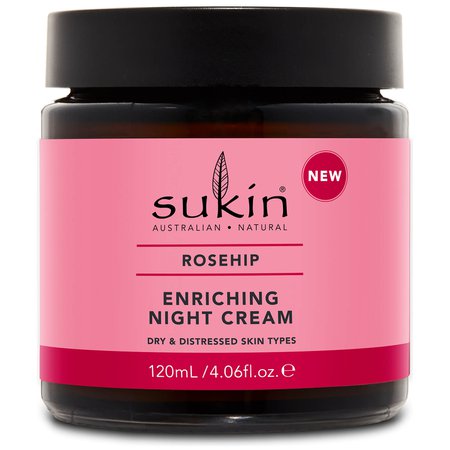 Sukin Rosehip Enriching Night Cream 120ml | Free Shipping | Lookfantastic