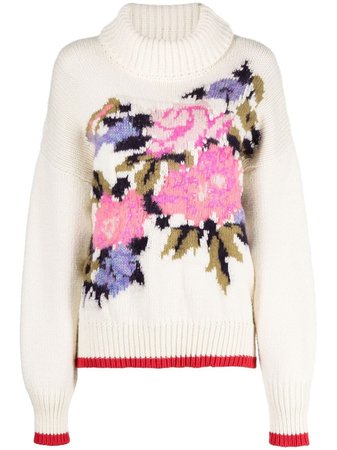 Forte Forte floral-knit jumper - FARFETCH