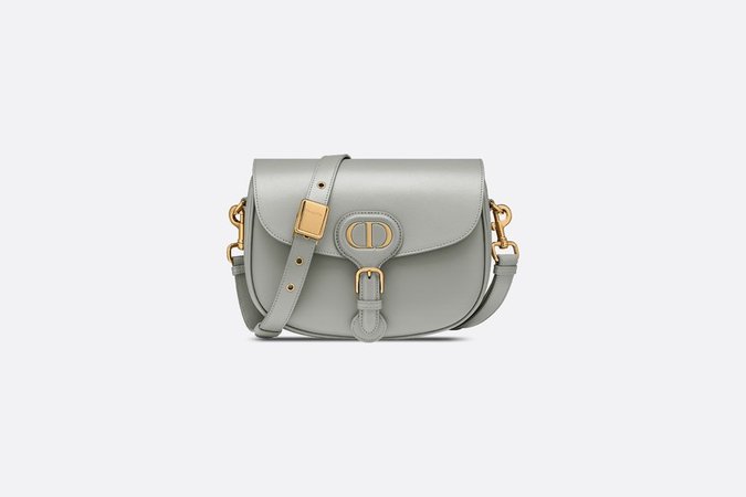 Medium Dior Bobby Bag Gray Box Calfskin - Bags - Women's Fashion | DIOR