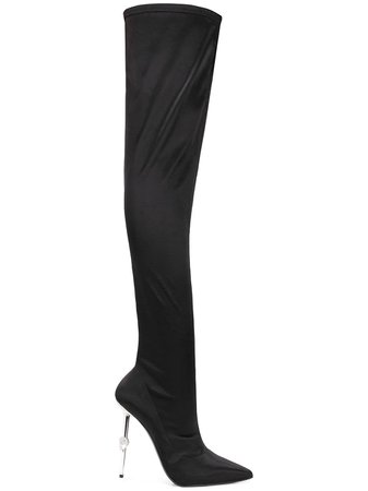 Philipp Plein Statement over-the-knee boots $1,915 - Buy Online - Mobile Friendly, Fast Delivery, Price