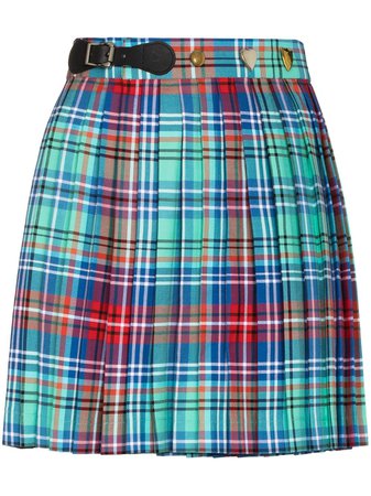 Charles Jeffrey Loverboy Gingham Pleated Mini Skirt - Farfetch