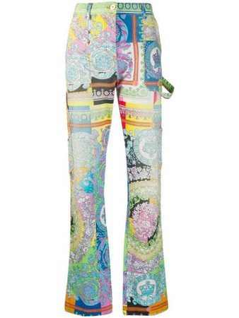 Versace Jeans all-over Print Jeans - Farfetch