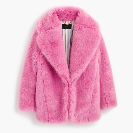 Faux Fur Jacket Pink