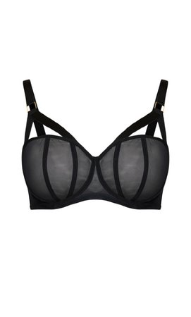 Shop Women's Plus Size Plus Size Angelika Balconette Bra - black