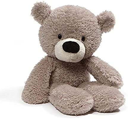 Amazon.com: GUND Fuzzy Teddy Bear Stuffed Animal Plush, Gray, 13.5": Toys & Games