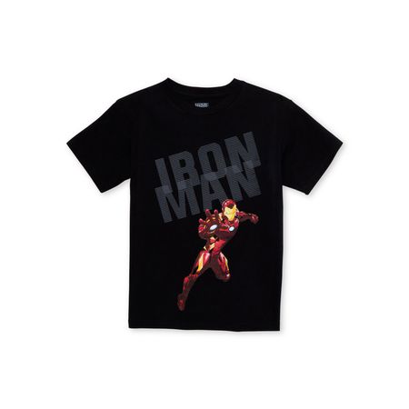 Iron Man - Marvel Iron Man Boys Large Iron Man Icon Short Sleeve Graphic T-Shirt, Sizes 4-18 - Walmart.com - Walmart.com