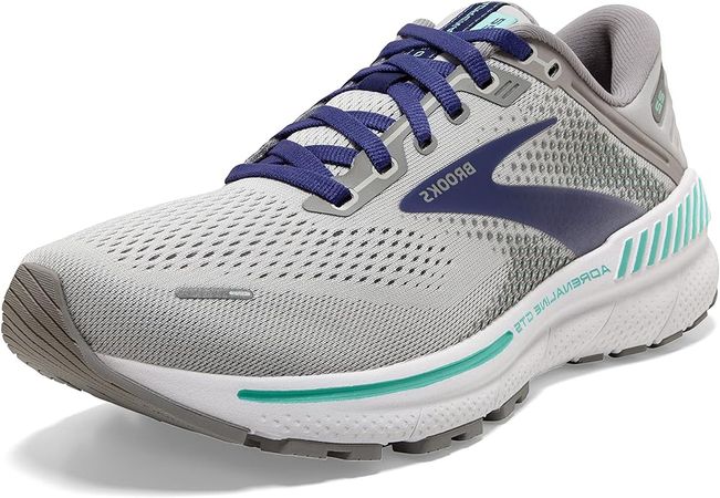 Amazon.com: Brooks Women's Adrenaline GTS 22 Supportive Running Shoe - Alloy/Blue/Green - 5 Wide : Clothing, Shoes & Jewelry