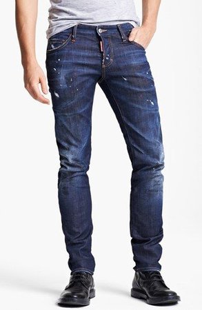 mens dark blue jeans slim fit - Google Search