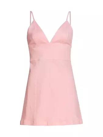 Shop Alice + Olivia Carli Stretch Cotton Minidress | Saks Fifth Avenue