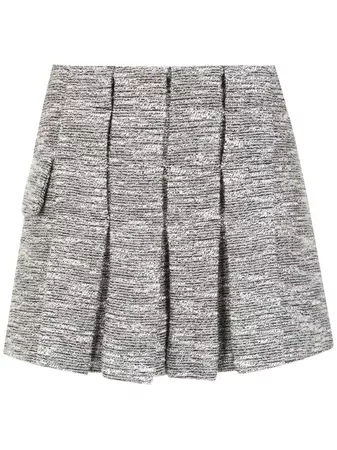 Andrea Bogosian tweed pleated skirt £523 - Shop Online SS19. Same Day Delivery in London