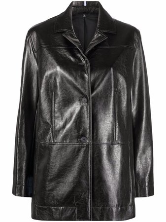 MCQ faux-leather Coat - Farfetch