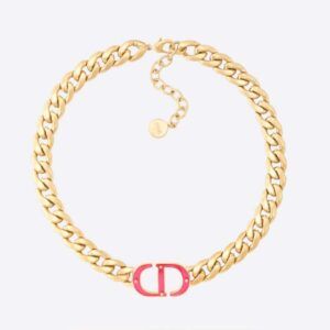 Dior 30 Montaigne Necklace Gold Finish Metal