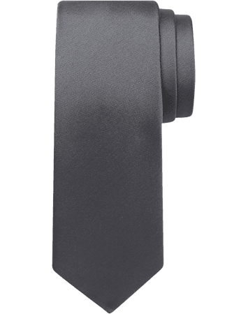 Egara Charcoal Skinny Tie - Men's Featured | Men's Wearhouse