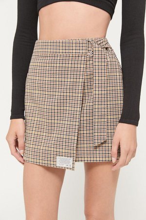 UO Plaid Utility Wrap Skirt | Urban Outfitters