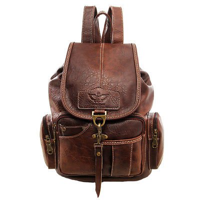 Vintage Womens Leather Backpack Shoulder School Shoulder Satchel HandBag Travel | eBay