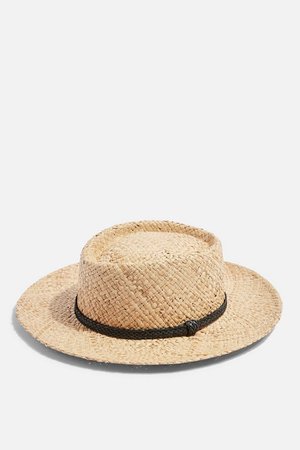 Flat Top Straw Hat | Topshop
