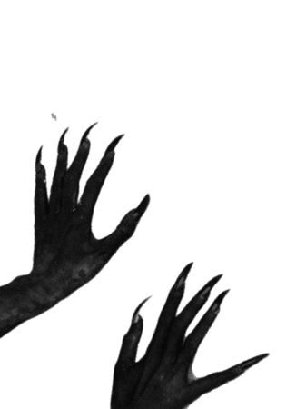 dark aesthetic claws hands scary