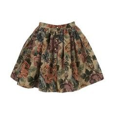 floral grandma skirt
