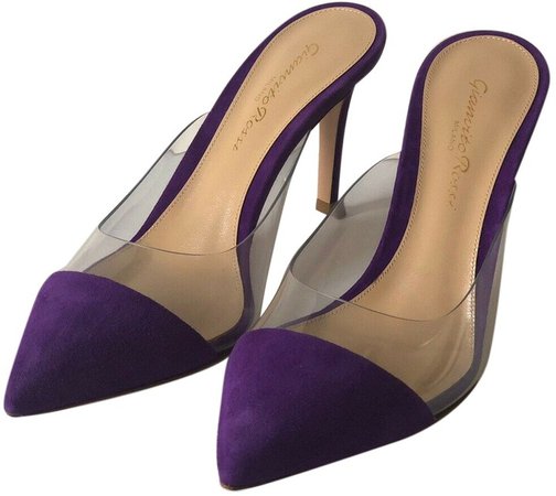 Purple Suede Sandals