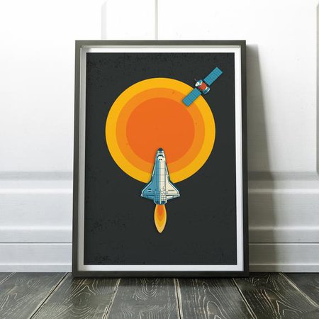 Space Poster Space Print Space Wall Art Wall Art Print | Etsy