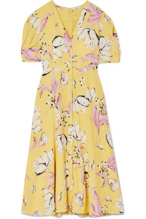 Erdem | Gracelyn floral-print crepe midi dress | NET-A-PORTER.COM