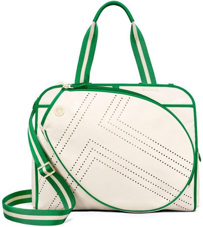 CONVERTIBLE PERFORATED-T TENNIS TOTE