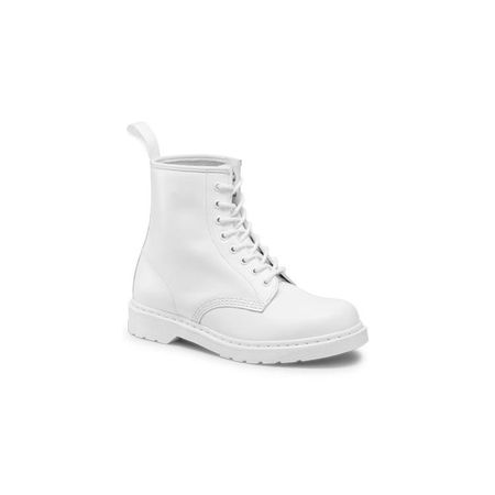 Dr. Martens 1460 Mono Smooth Leather Lace Up Boots in White Smooth | UJB Canada