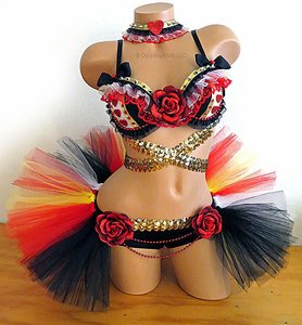 Queen Of Hearts Rave Outfit #1