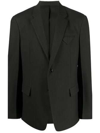 Bottega Veneta notched lapels blazer jacket black 648916V0F40 - Farfetch