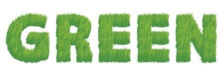 Illustration Of The Word Green Written In Grass Royalty Free Cliparts, Vectors, And Stock Illustration. Image 14122944.