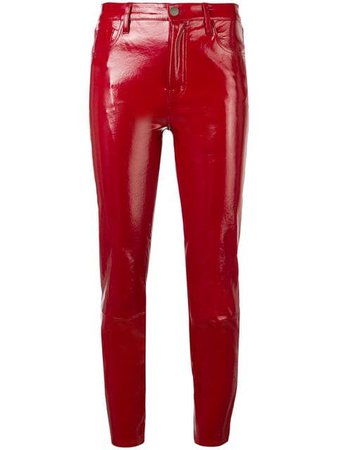 J Brand cropped leather trousers