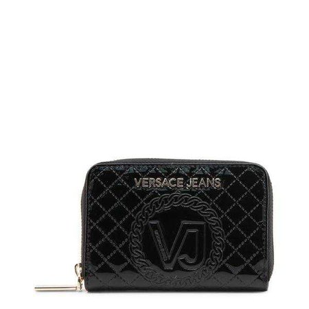 Fashiontage - Versace Jeans Black Synthetic Leather Purse - 938598334525