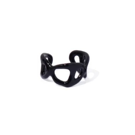 black resin ring